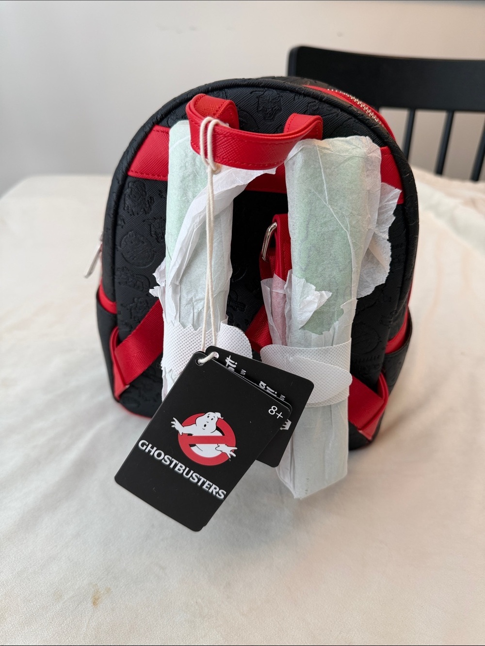 NWT! Loungefly Black and Red Ghostbusters OG Mini Backpack - Picture 4 of 6